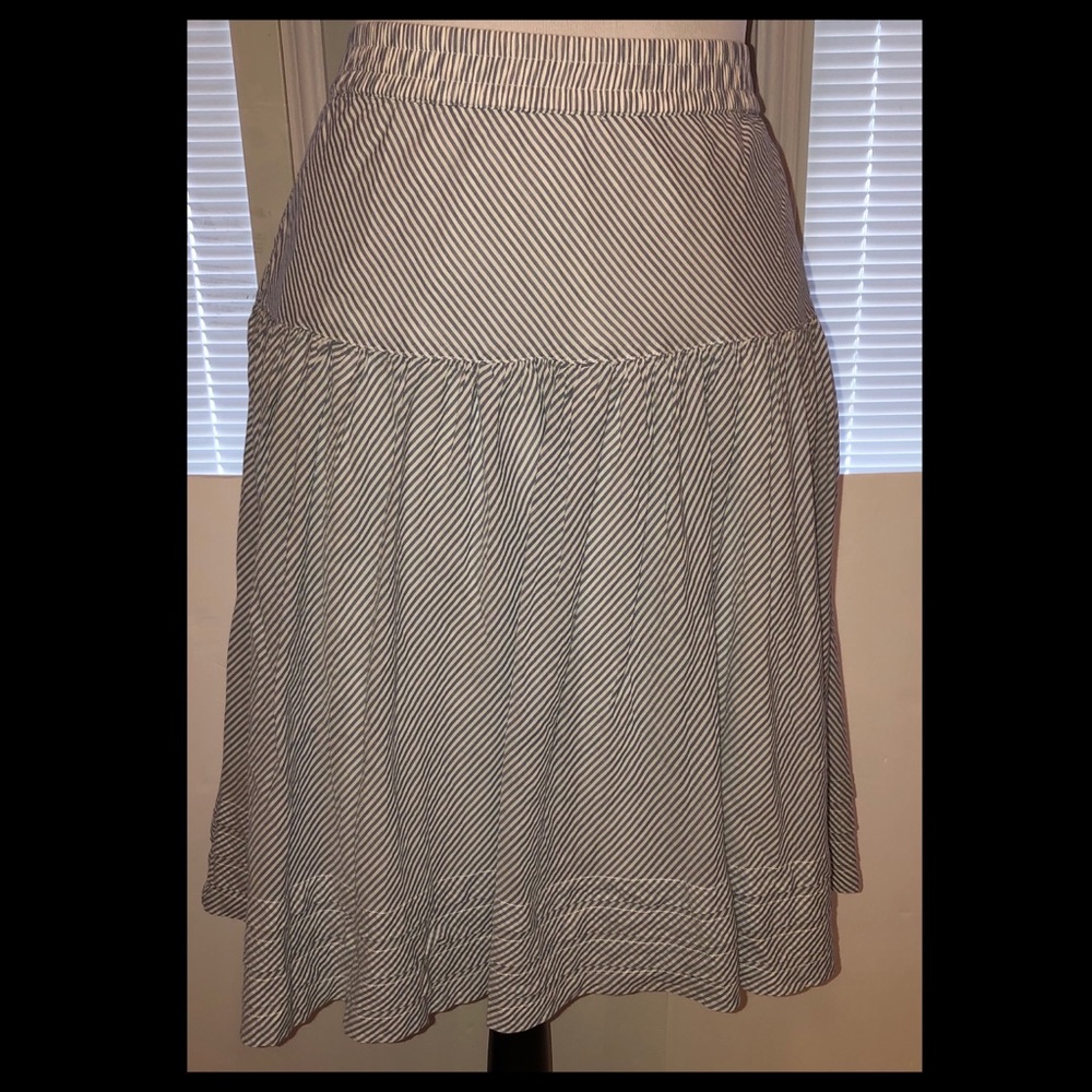 GAP Striped A-Line Skirt